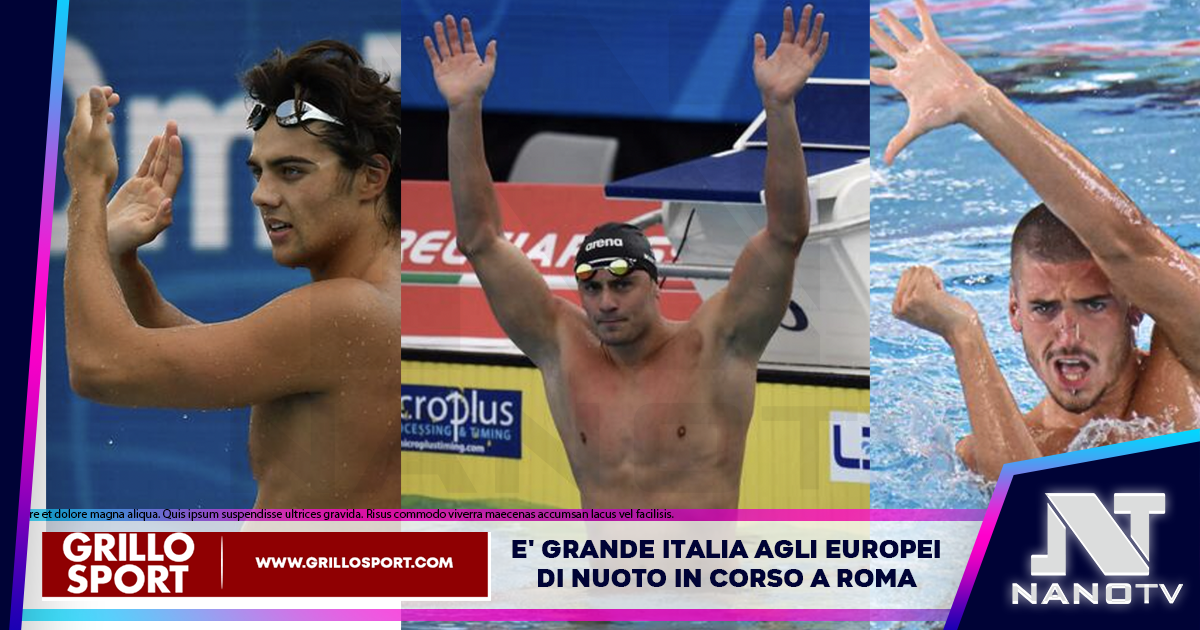 Europei nuoto: arrivano quattro medaglie d’oro per gli azzurri