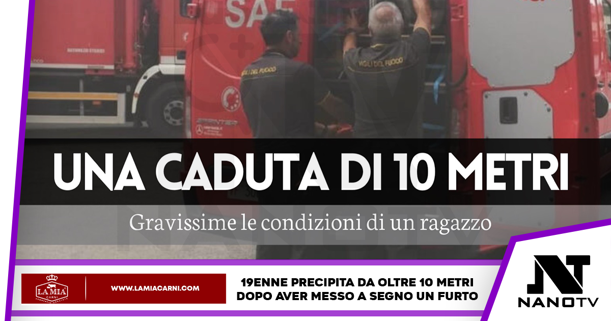 Milano: un ragazzo cade da oltre 10 metri, è grave