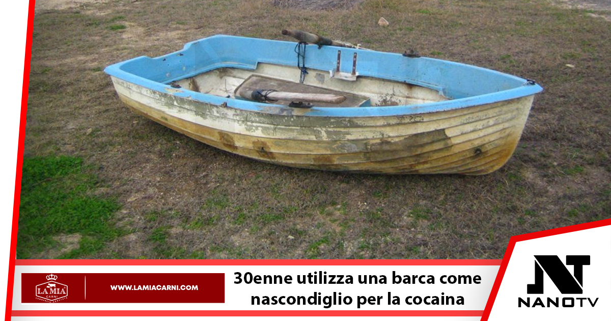 Utilizzava una barca in secca per nascondere la cocaina