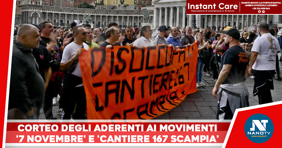 Corteo e blocchi stradali a Napoli contro carovita. Precari chiedono sblocco fondi per formazione ed impiego