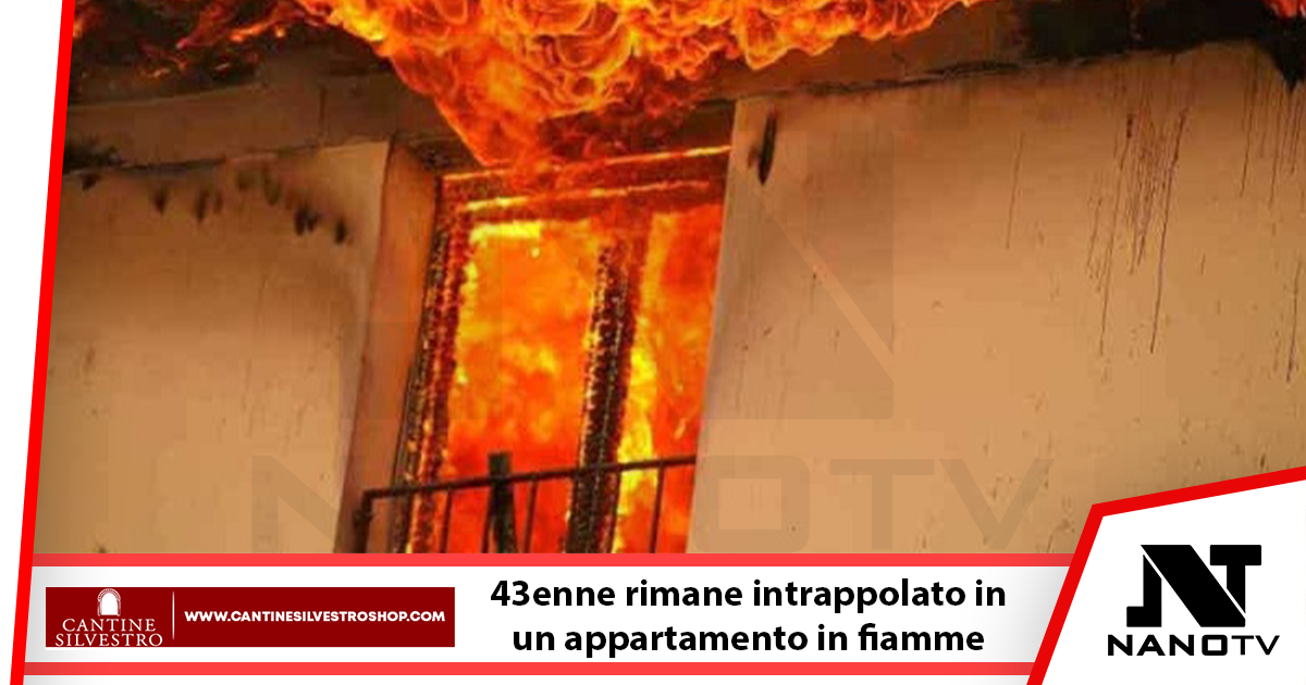 Appartamento in fiamme: 43enne gravemente ustionato