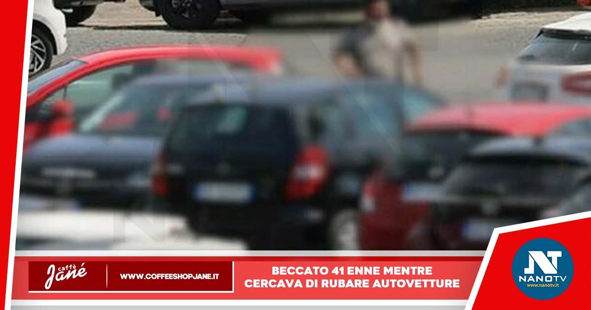 Beccato dagli agenti mentre tenta di rubare auto