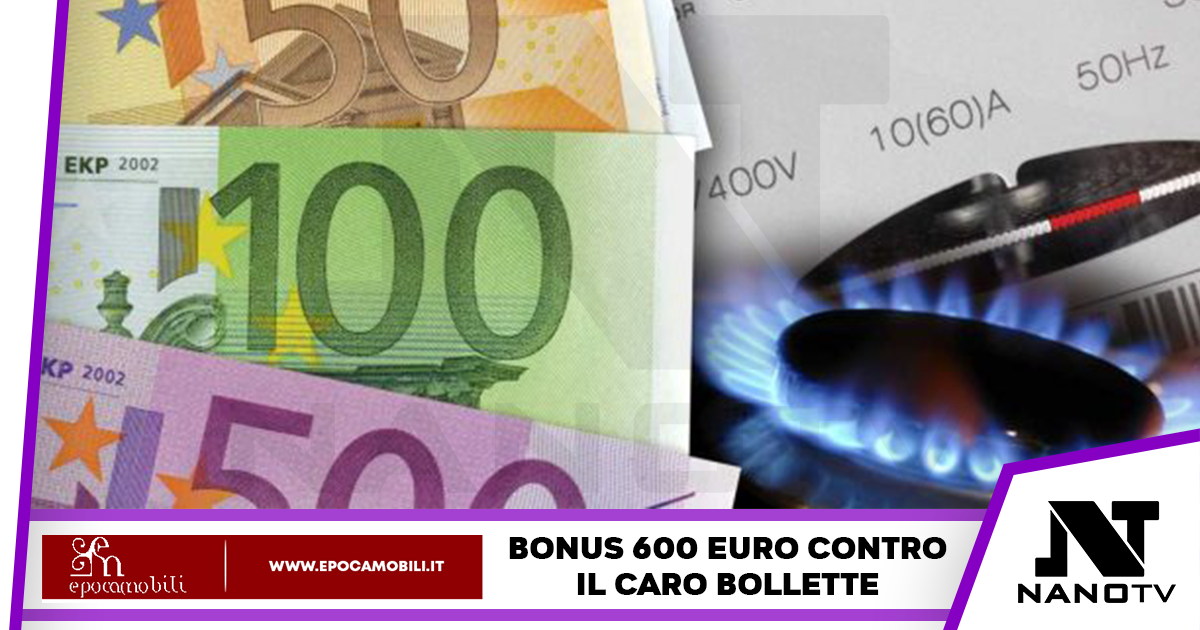 Bonus da 600 euro per le bollette: come funziona
