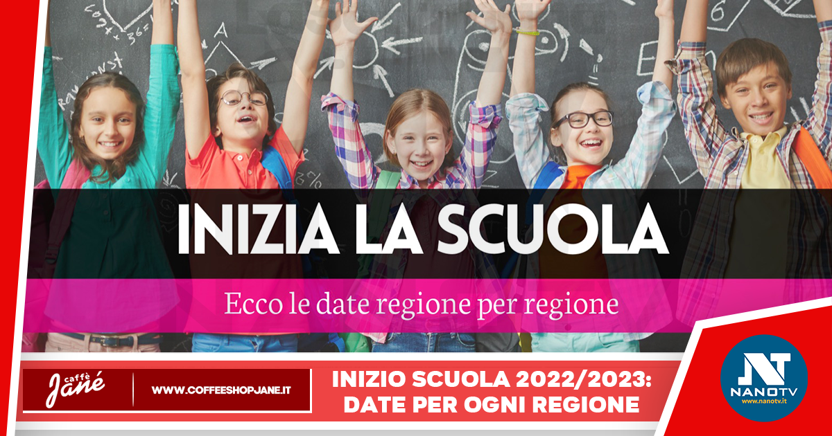 Inizia la scuola: ecco le date regione per regione