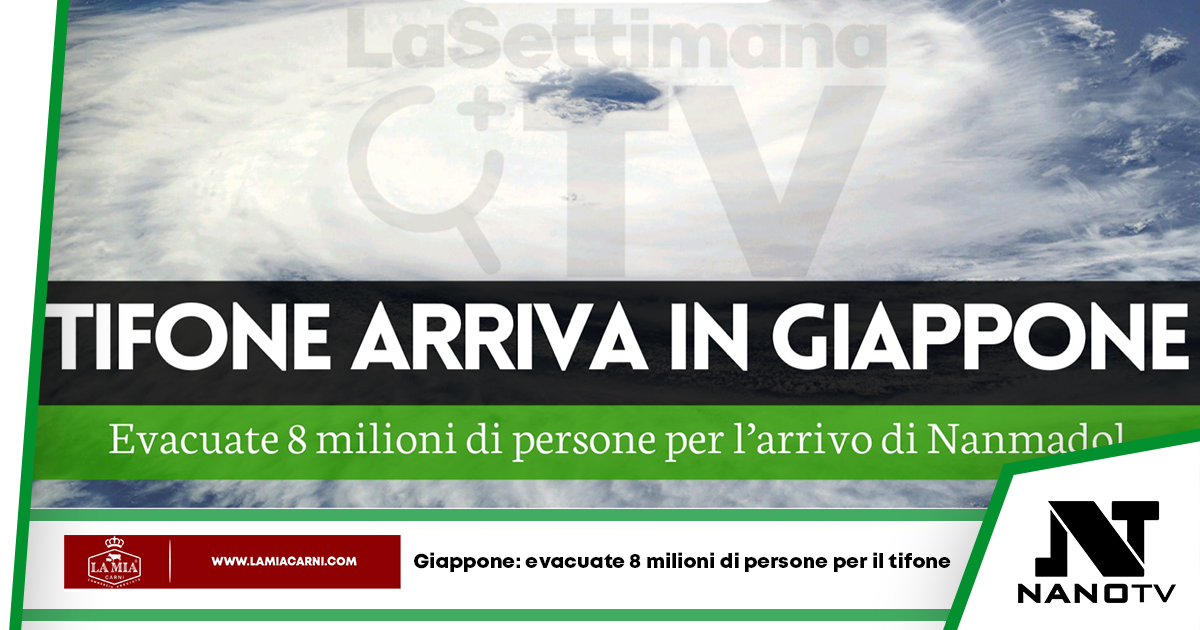 Giappone: evacuate 8 milioni di persone per il tifone Nanmadol