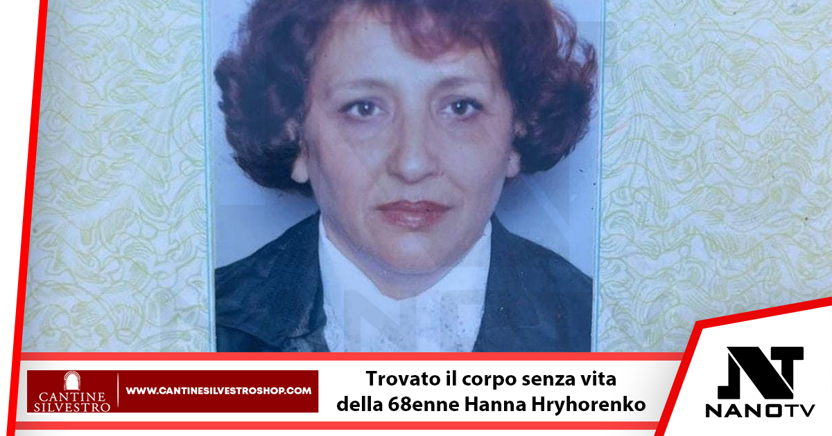 Hanna Hryhorenko trovata morta sull’Asse Mediano