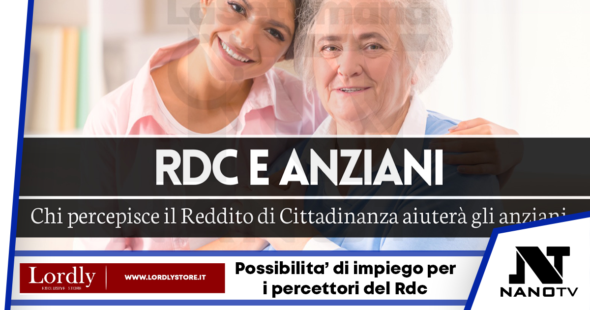Napoli: chi percepisce il Reddito di Cittadinanza aiuterà gli anziani.
