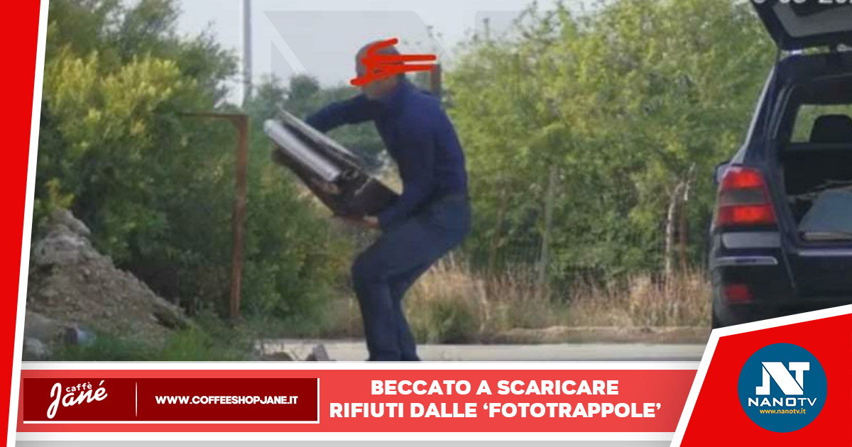‘Fototrappole’ beccano un uomo scaricare dei rifiuti in un’area pubblica