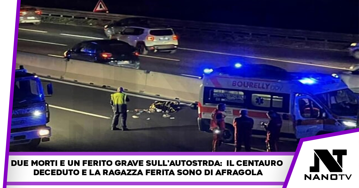 Dramma sull’A1, morto un 23enne di Afragola, grave la fidanzata. Il centauro è morto dopo aver investito un pedone che attraversava a piedi l’autostrada, anche lui morto sul colpo.