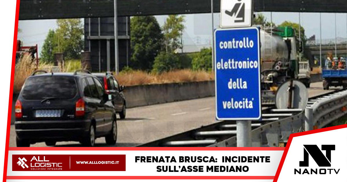 Incidente sull’Asse Mediano: “Colpa dell’autovelox”