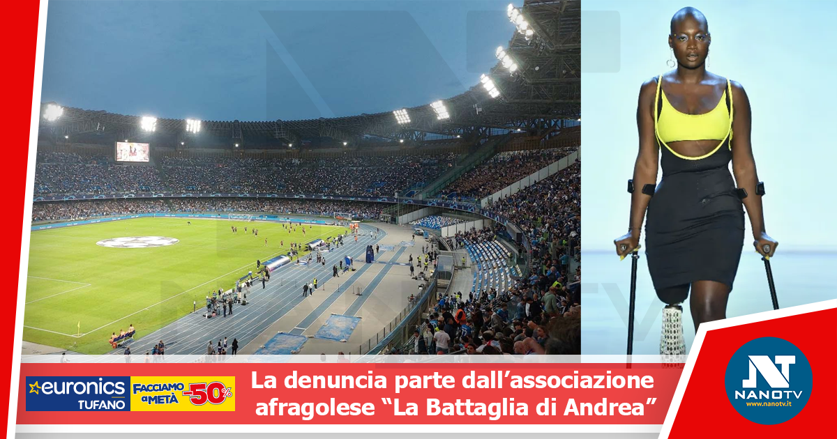 Tolta la stampella a disabile per accedere a spalti stadio Maradona a Napoli