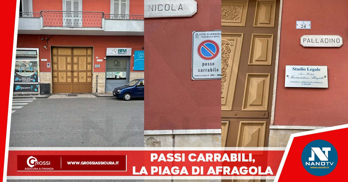 Passi carrabili ad Afragola: una piaga che puo’ essere risolta solo dalla Polizia Locale