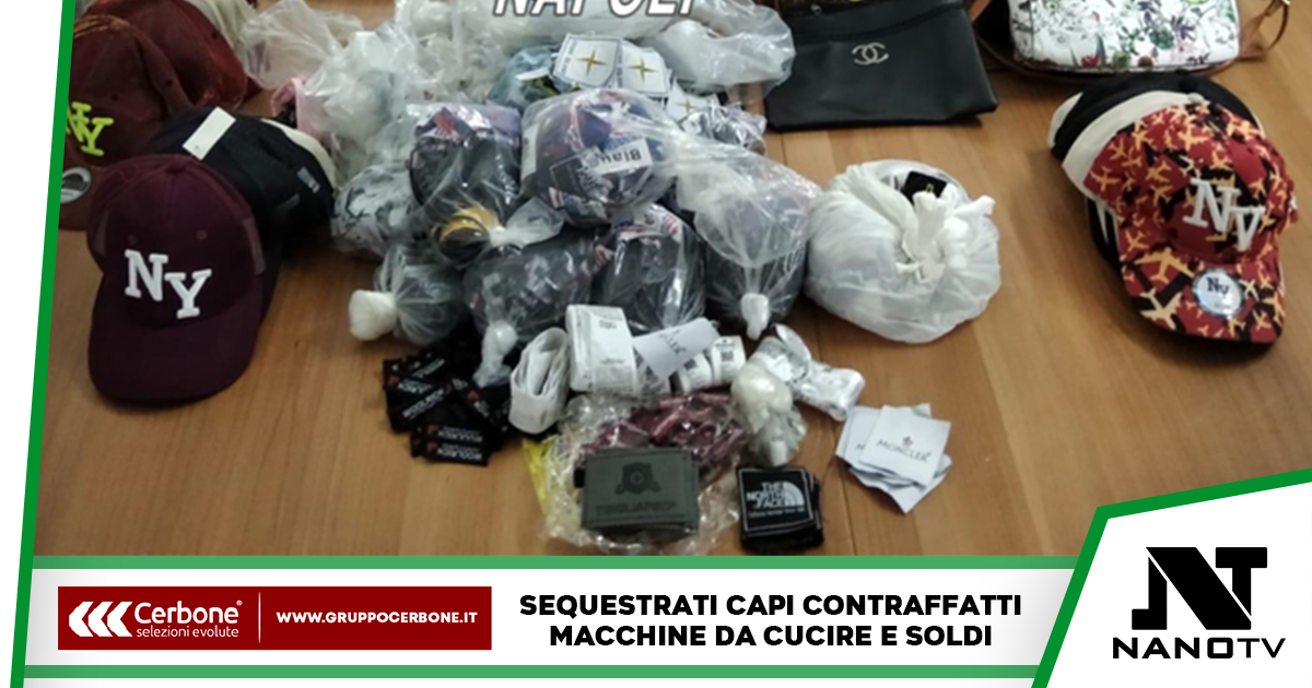 Operazione anticontraffazione: oltre 1300 capi sequestrati