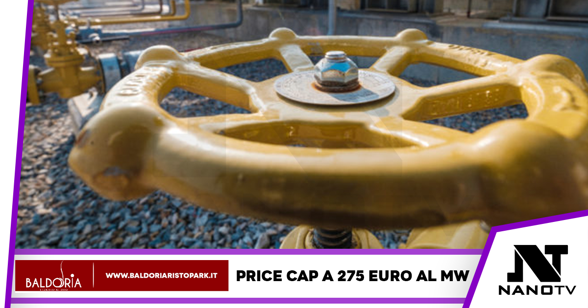Leggero rilievo del gas dall’ipotesi cap a 275 euro