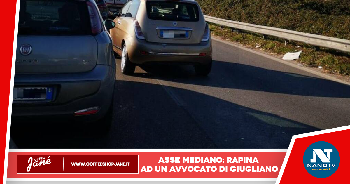 Avvocato rapinato sull’Asse Mediano