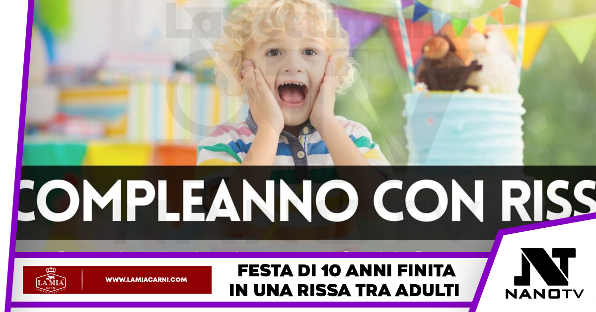Festa di compleanno finisce con una rissa