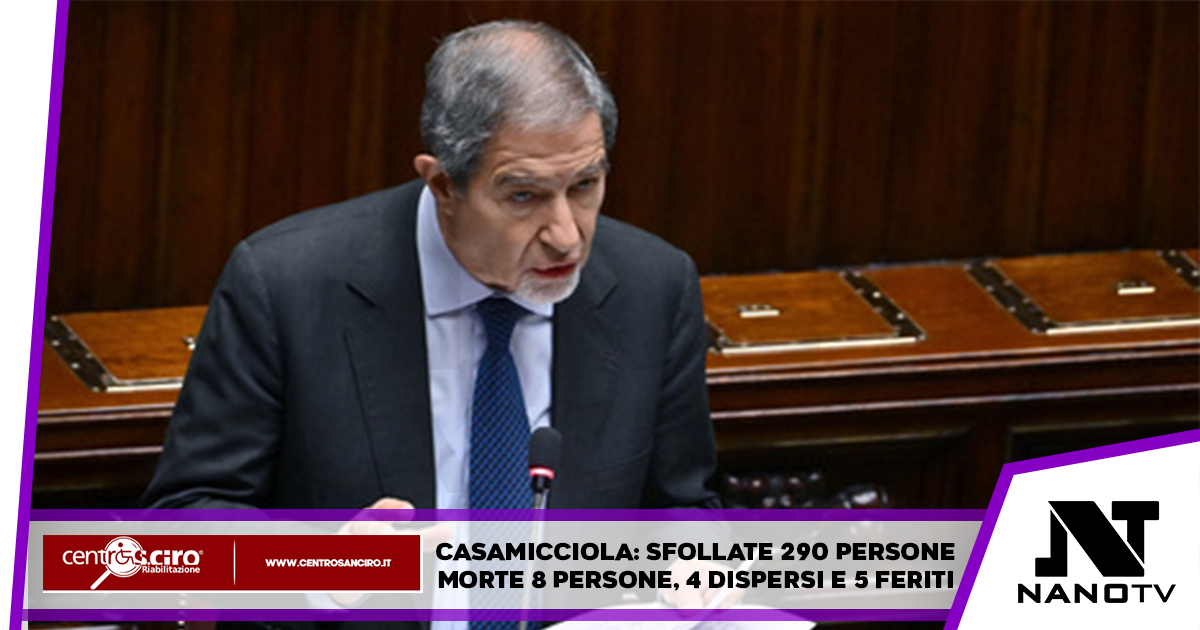 Casamicciola, Musumeci: “sfollate 290 persone, morte 8, disperse 4 e ferite 5”