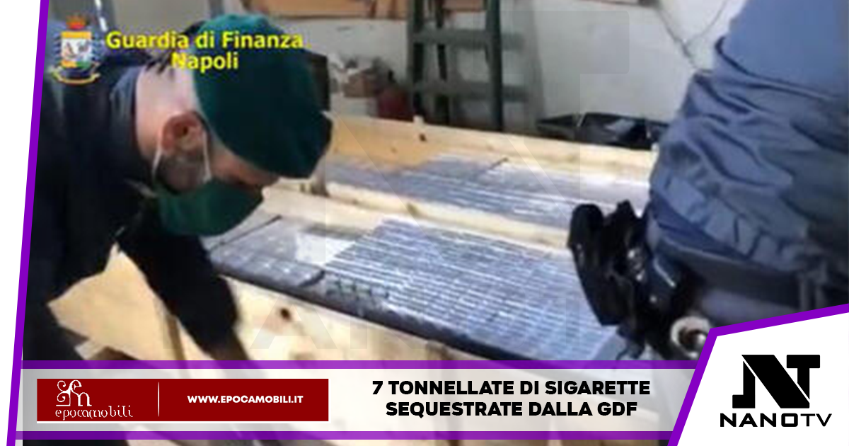 3 tonnellate di sigarette sequestrate dalla Guardia di Finanaza