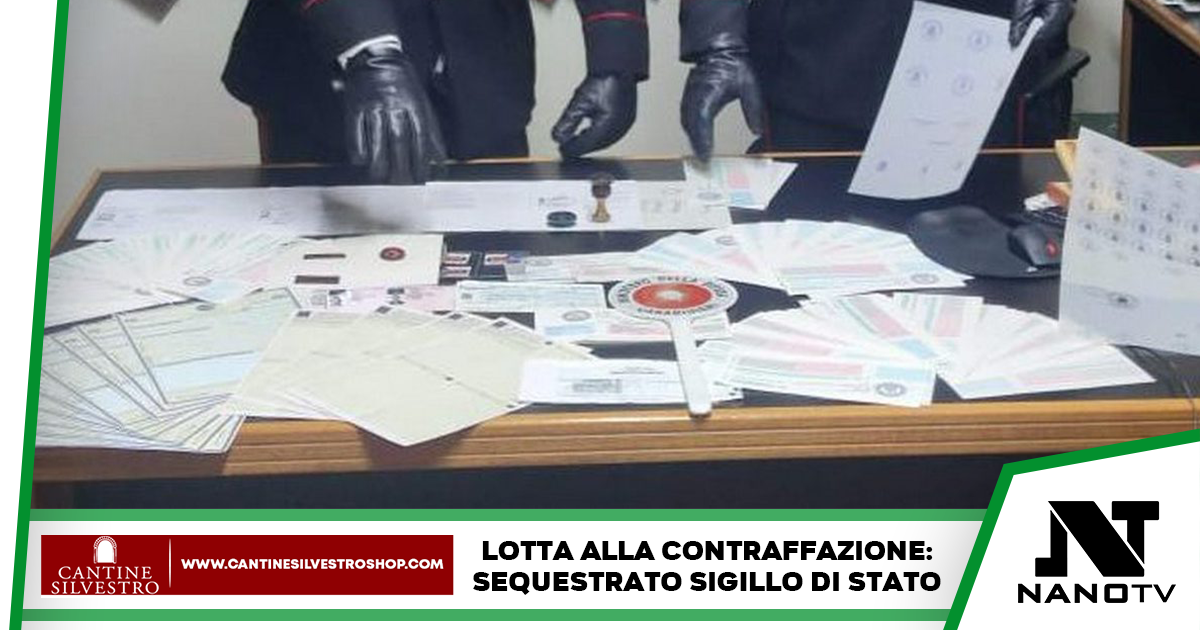 40enne in possesso di documenti falsi e sigillo dello stato