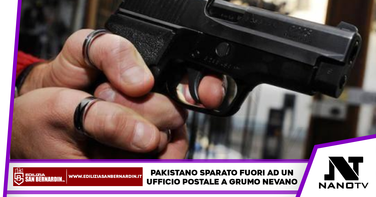 Uomo pakistano colpito da un proiettile durante una rapina