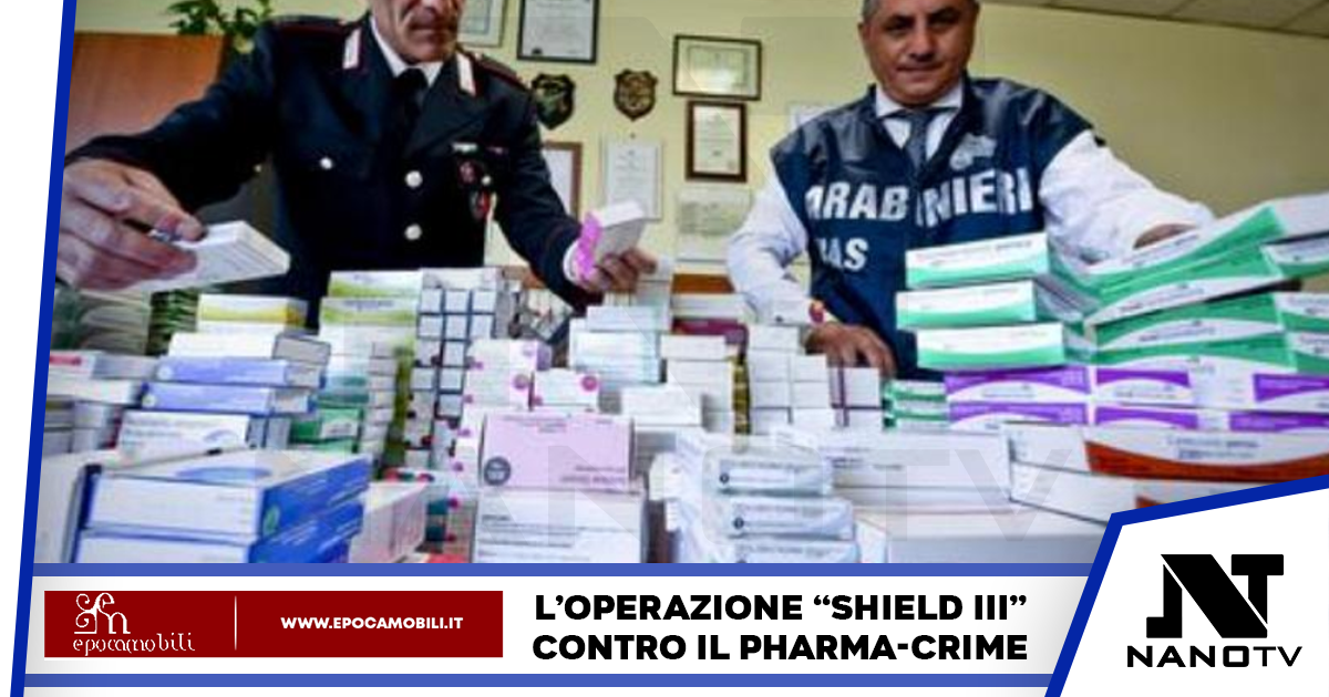 Carabinieri dei Nas: traffico e contraffazione di farmaci
