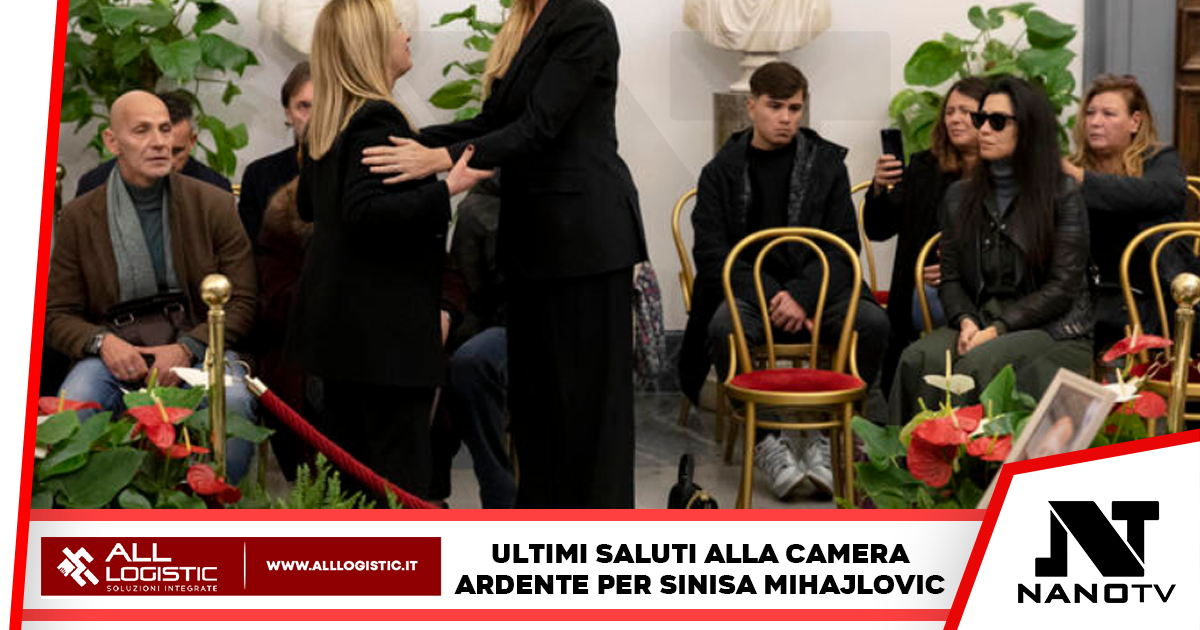 L’addio a Sinisa Mihajlovic alla camera ardente