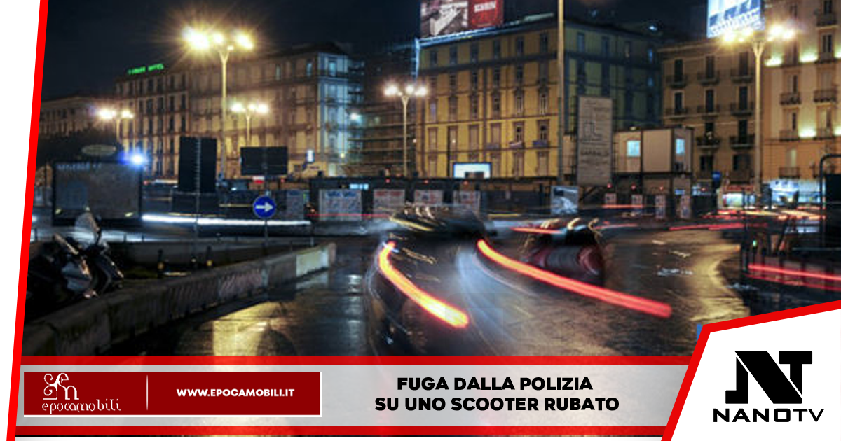 Prova a scappare dalla polizia su uno scooter rubato