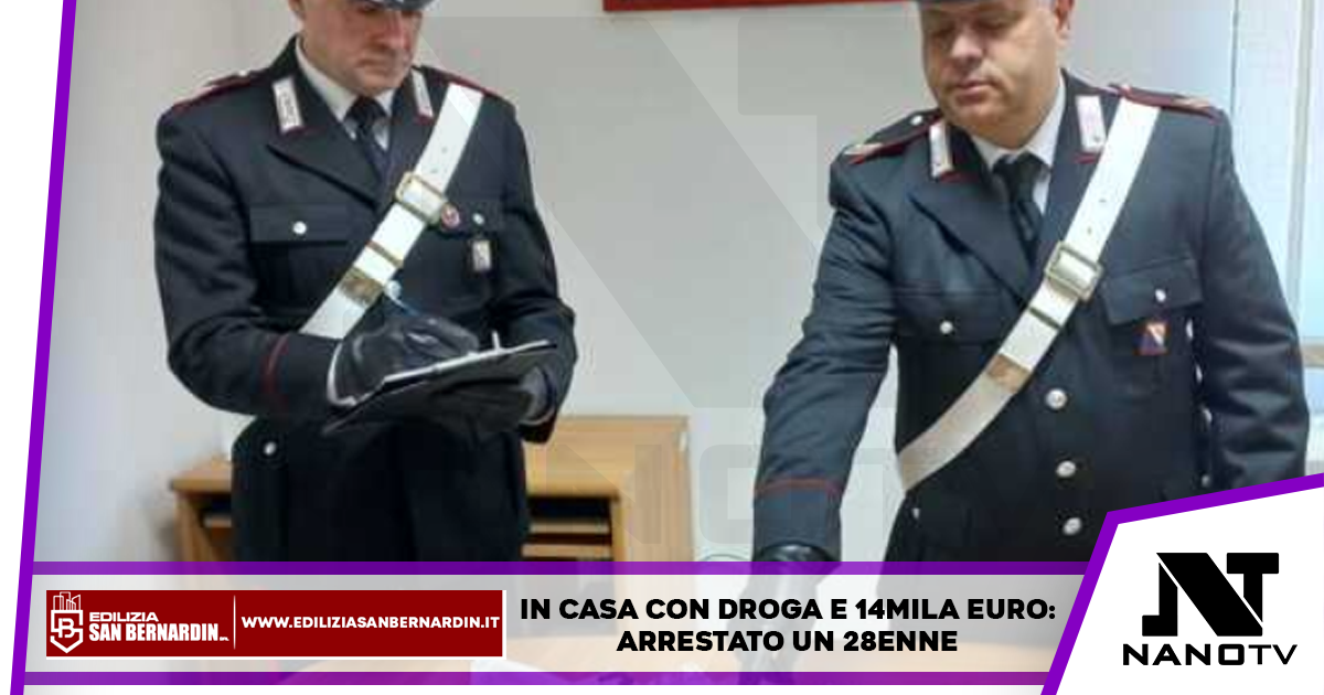 Cellole, Caserta: 28enne arrestato, aveva droga e 14mila euro in casa