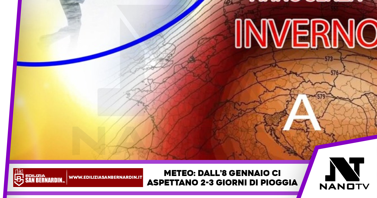 Caldo anomalo fino a sabato: in arrivo 3 giorni di pioggia