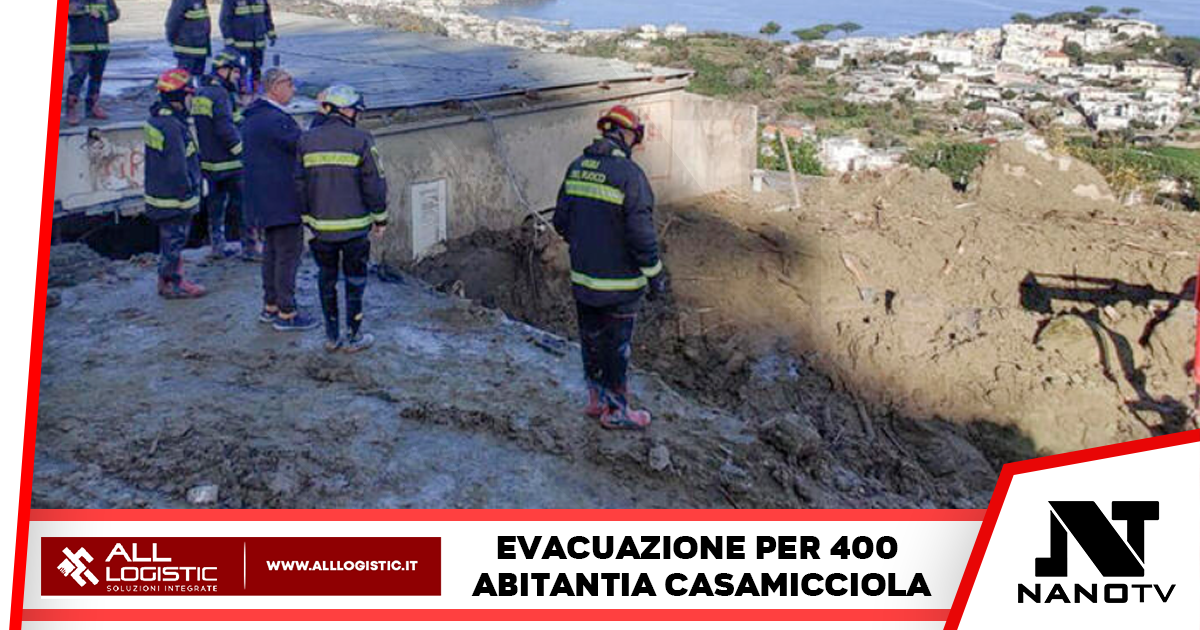 Allerta meteo arancione: evacuate 400 persone a Casamicciola sull’isola d’Ischia