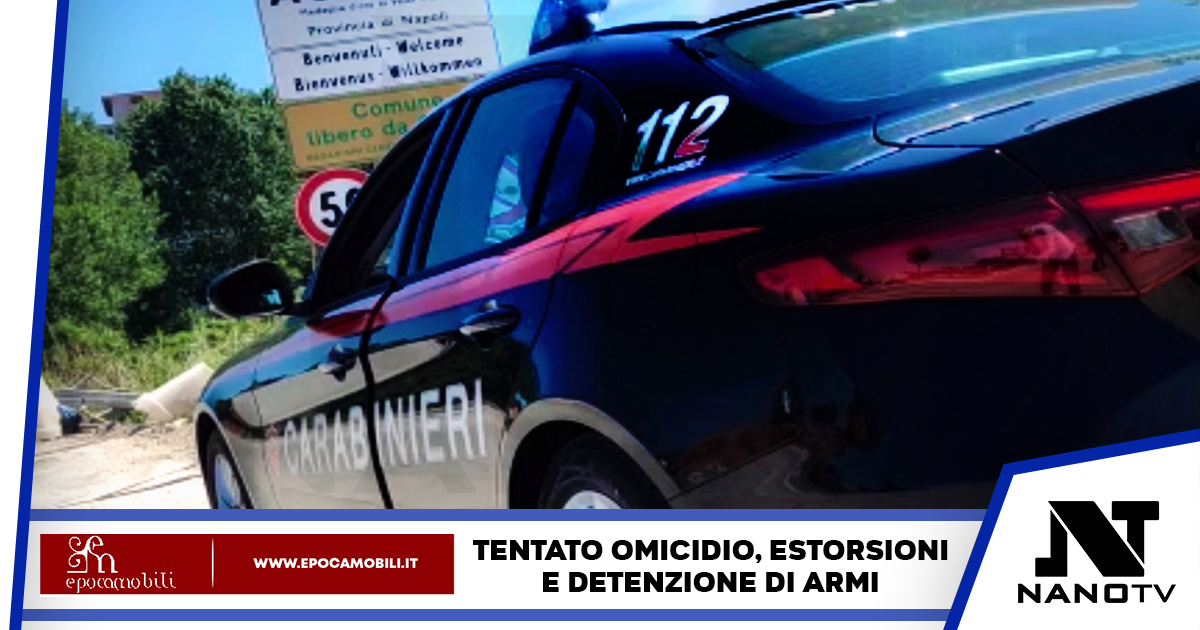 Padre e figlio in manette: tentato omicidio, estorsione e detenzione di armi