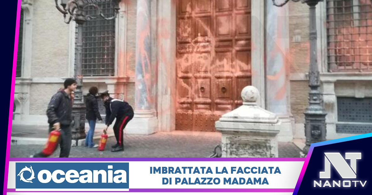 Ultima Generazione: ambientalisti imbrattano Palazzo Madama
