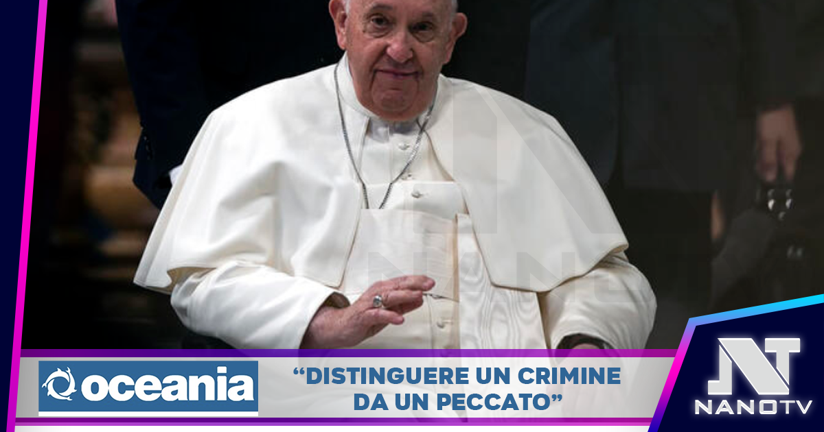 “L’omosessualità è peccato ma non è un crimine”: lo dice il Papa