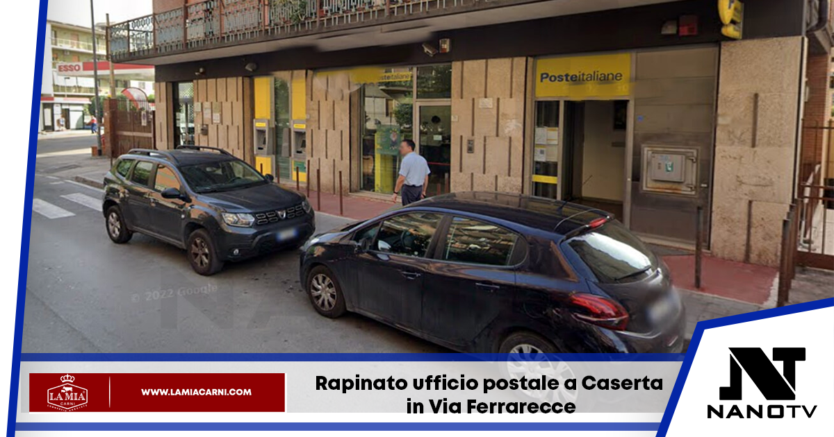 Rapinato ufficio postale a Caserta