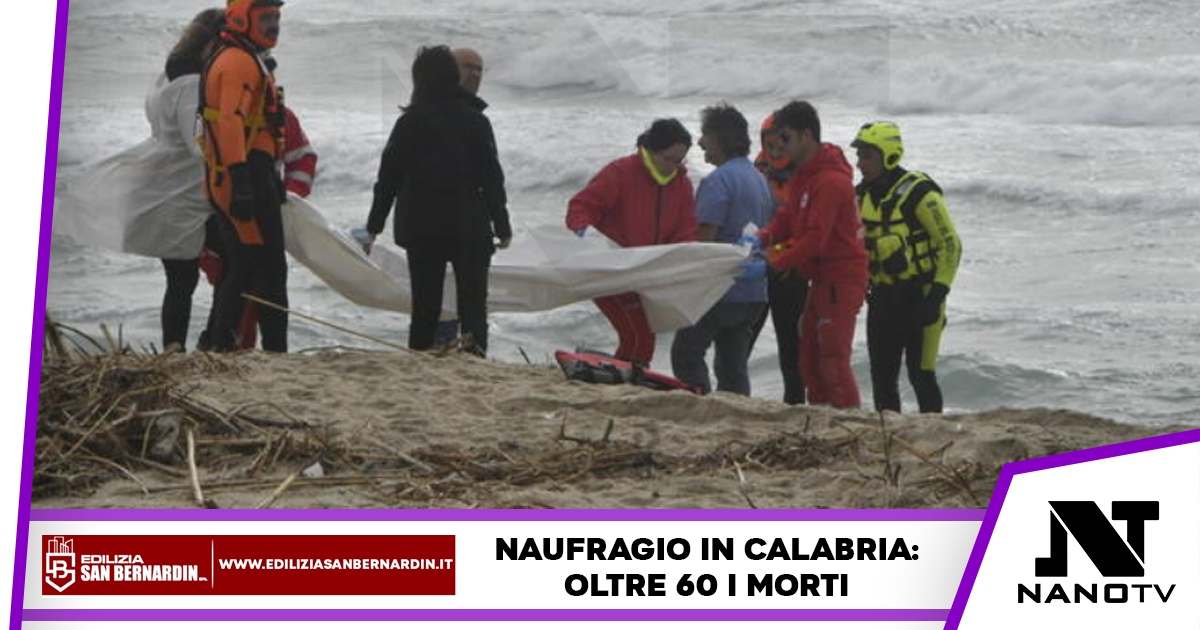 Naufragio in Calabria: oltre 60 morti