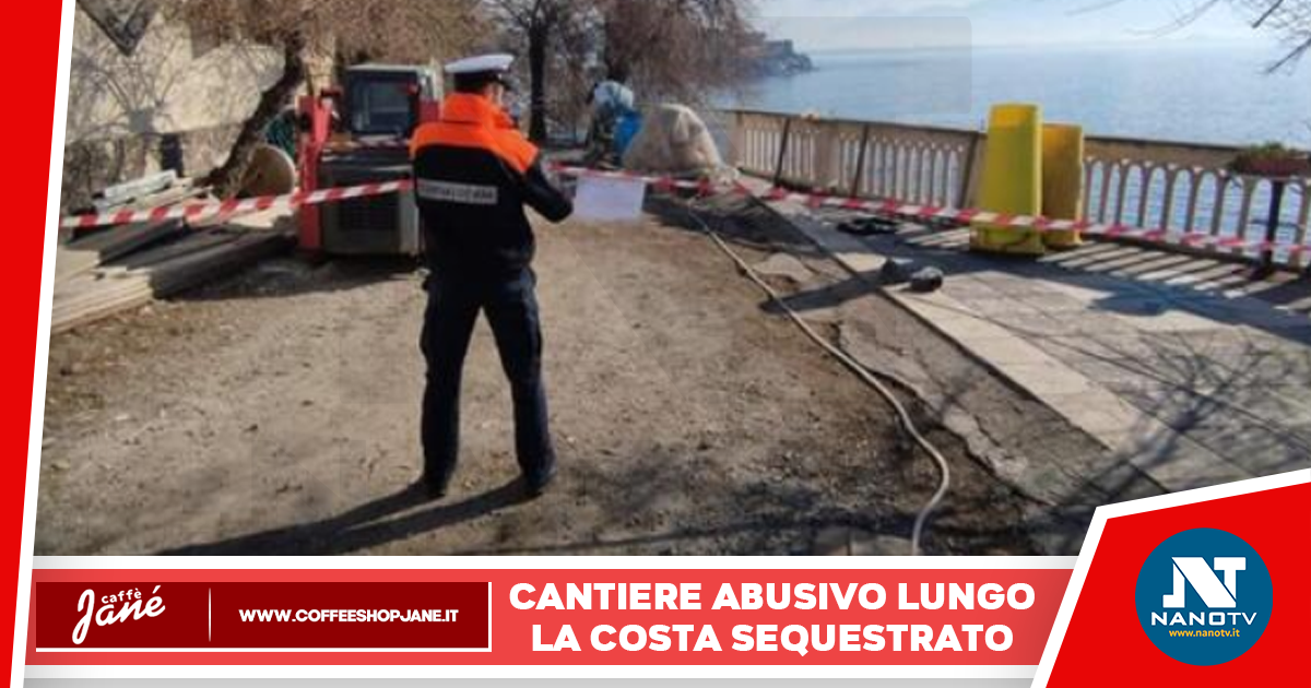 Cantiere abusivo lungo la costa: sigilli e denunce a Torre Del Greco