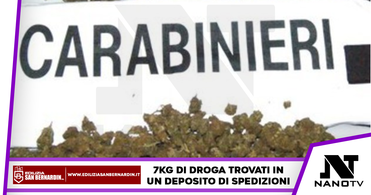 Napoli: Pacco con 7 kg di droga sequestrato dai Carabinieri in un deposito spedizioni