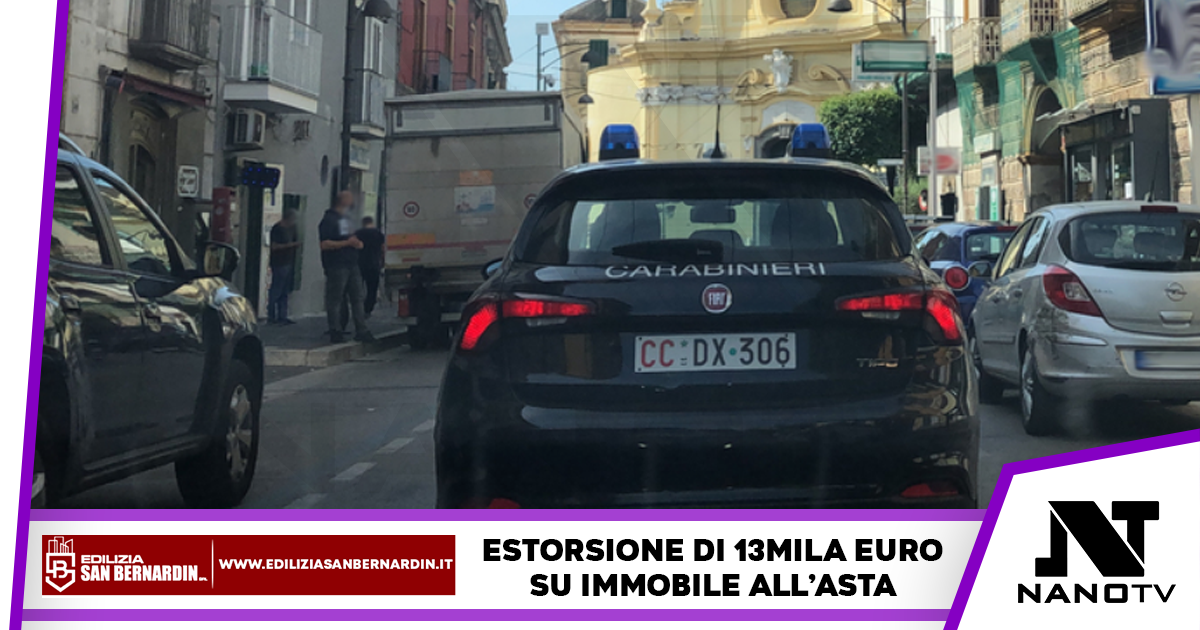 Melito di Napoli: arrestati estorsori, chiesta tangente sull’immobile all’asta