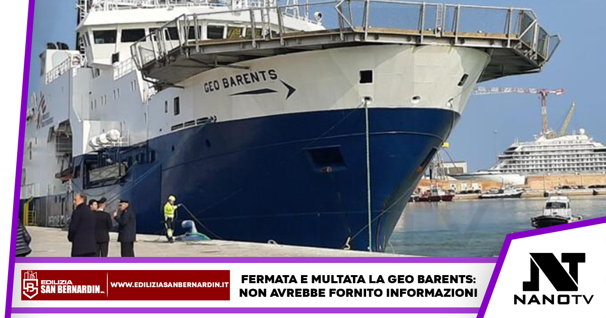 Migranti: multata la nave Geo Barents