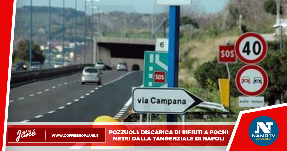 Pozzuoli: rifiuti sparsi a pochi metri dalla tangenziale