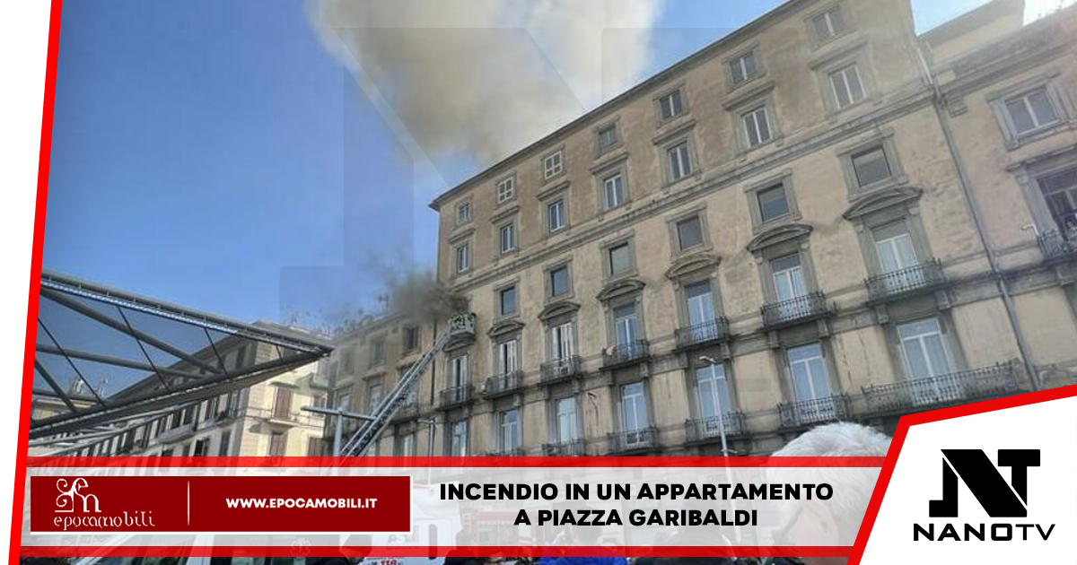 Incendio a Piazza Garibaldi