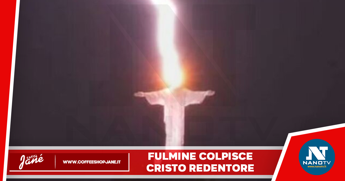Brasile: statua del Cristo colpita da un filmine