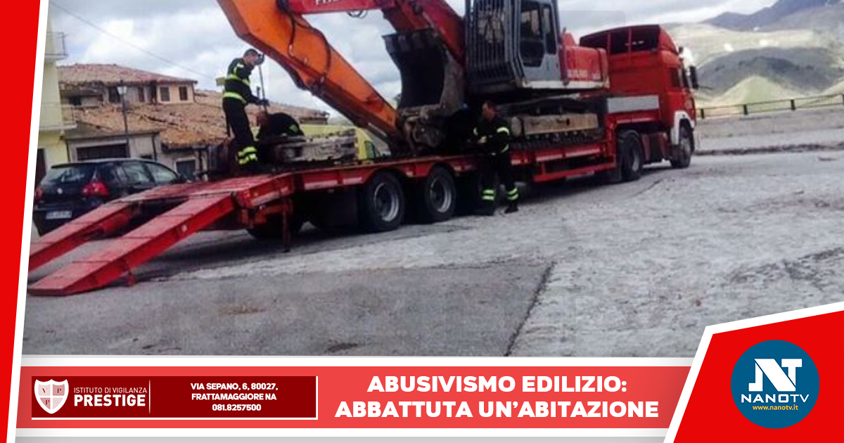 Unità abitativa senza licenza abbattuta