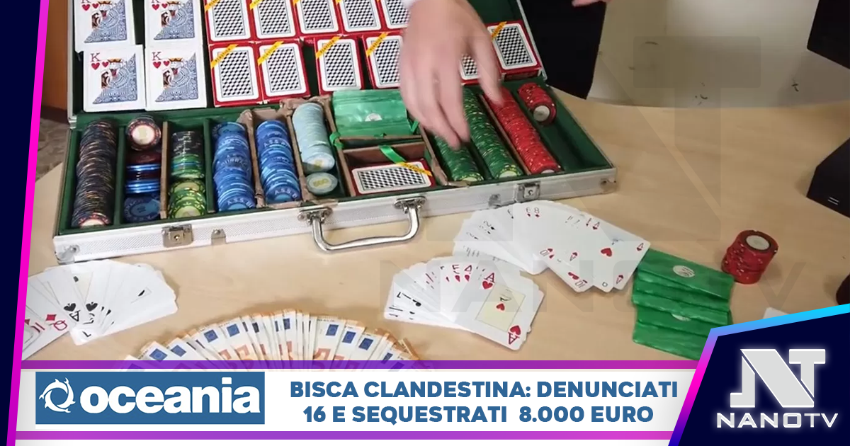 Curti, Caserta: scoperta bisca clandestina, 8000 euro sui tavoli da gioco