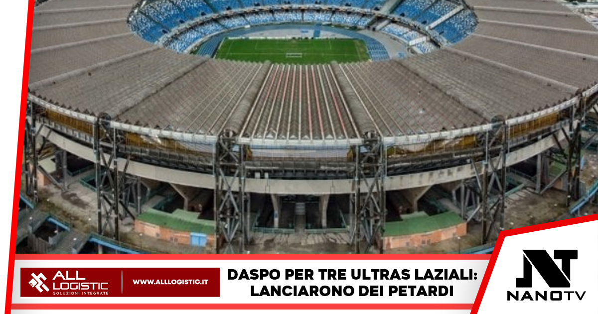 Lancio di petardi durante Napoli-Lazio, emessi 3 provvedimenti di Daspo