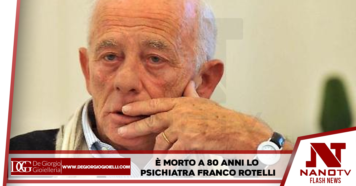 È morto a 80 anni lo psichiatra Rotelli