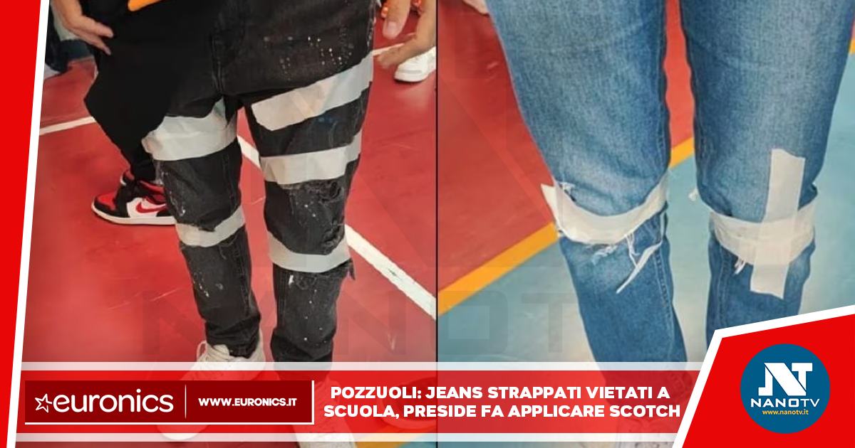 Jeans strappati e Minigonne vietati a scuola: gli studenti devono coprirli col nastro adesivo