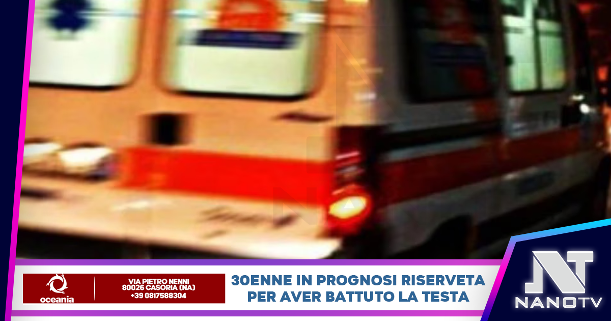 Scivola su scale e batte la testa: grave un 30enne di Portici