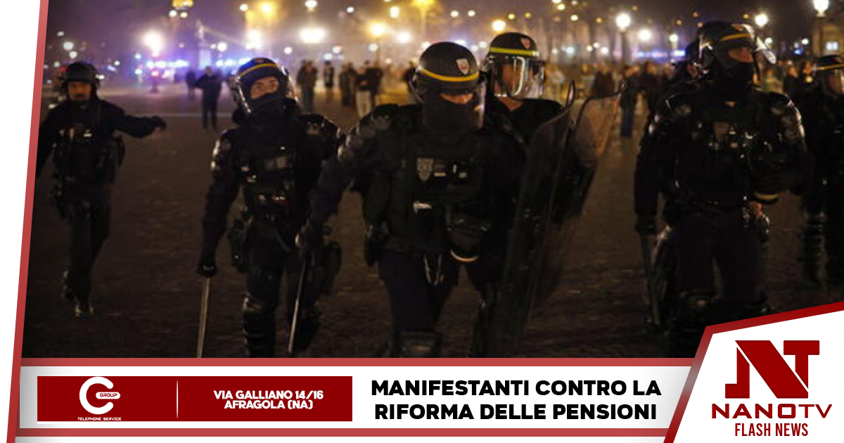 Cariche della Polizia a Parigi a cause delle manifestazioni