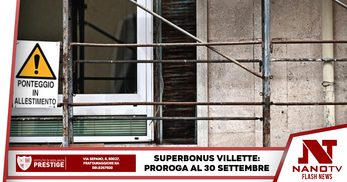 Verso proroga al 30 settembre per il Superbonus